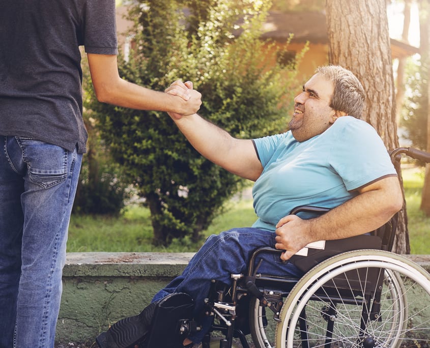 Community Nursing Care Sydney - Happy Man In Wheelchair